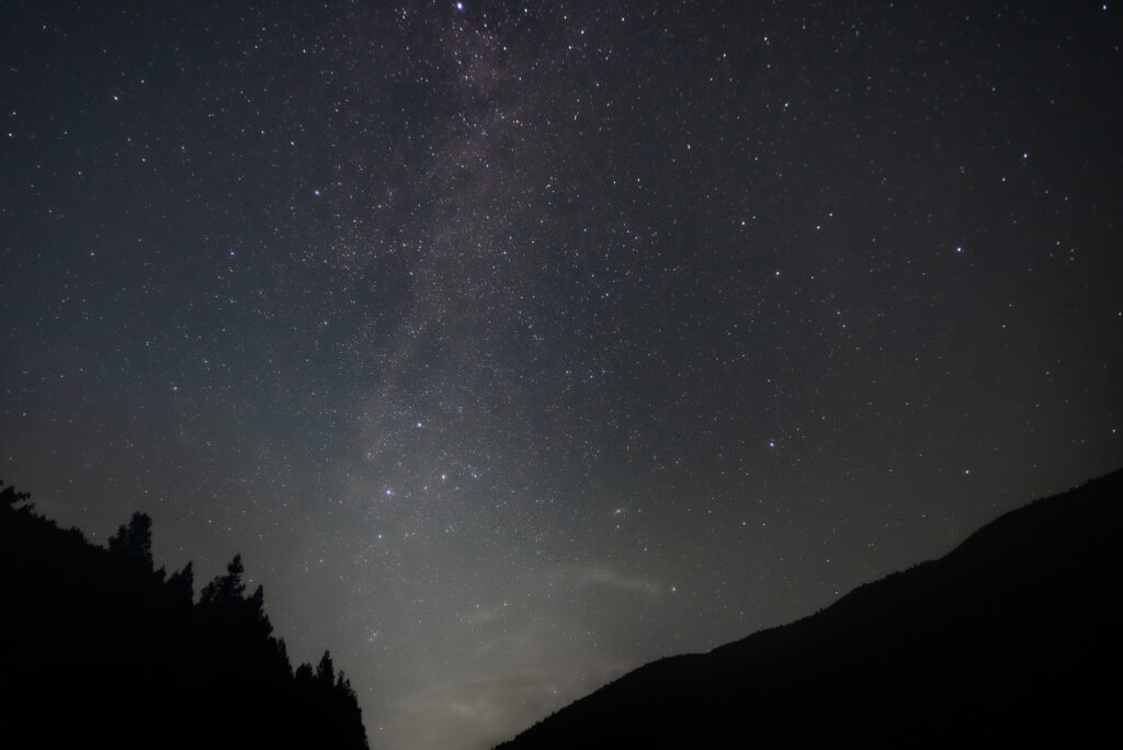 秋の星座たちと天の川